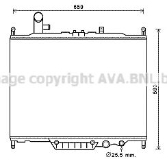 AVA QUALITY COOLING aua2225 -  Радиатор, охлаждение двигателя